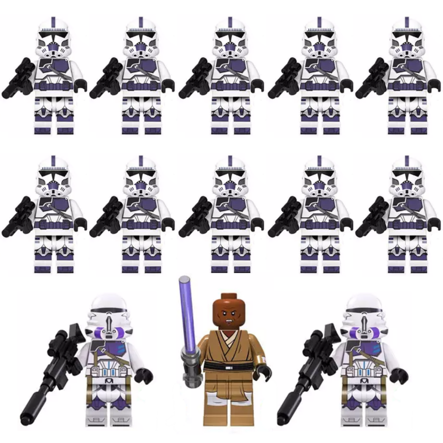 187th Battalion Clone Trooper Set with Mace Windu and Commanders