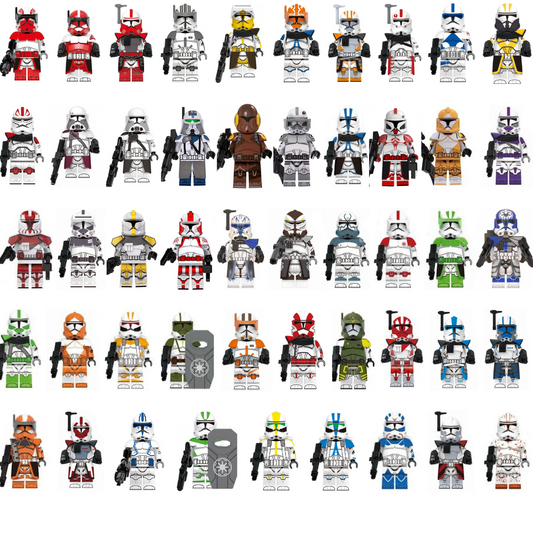 [Pre Order] Set of 50 Clone Trooper Commanders with Blasters