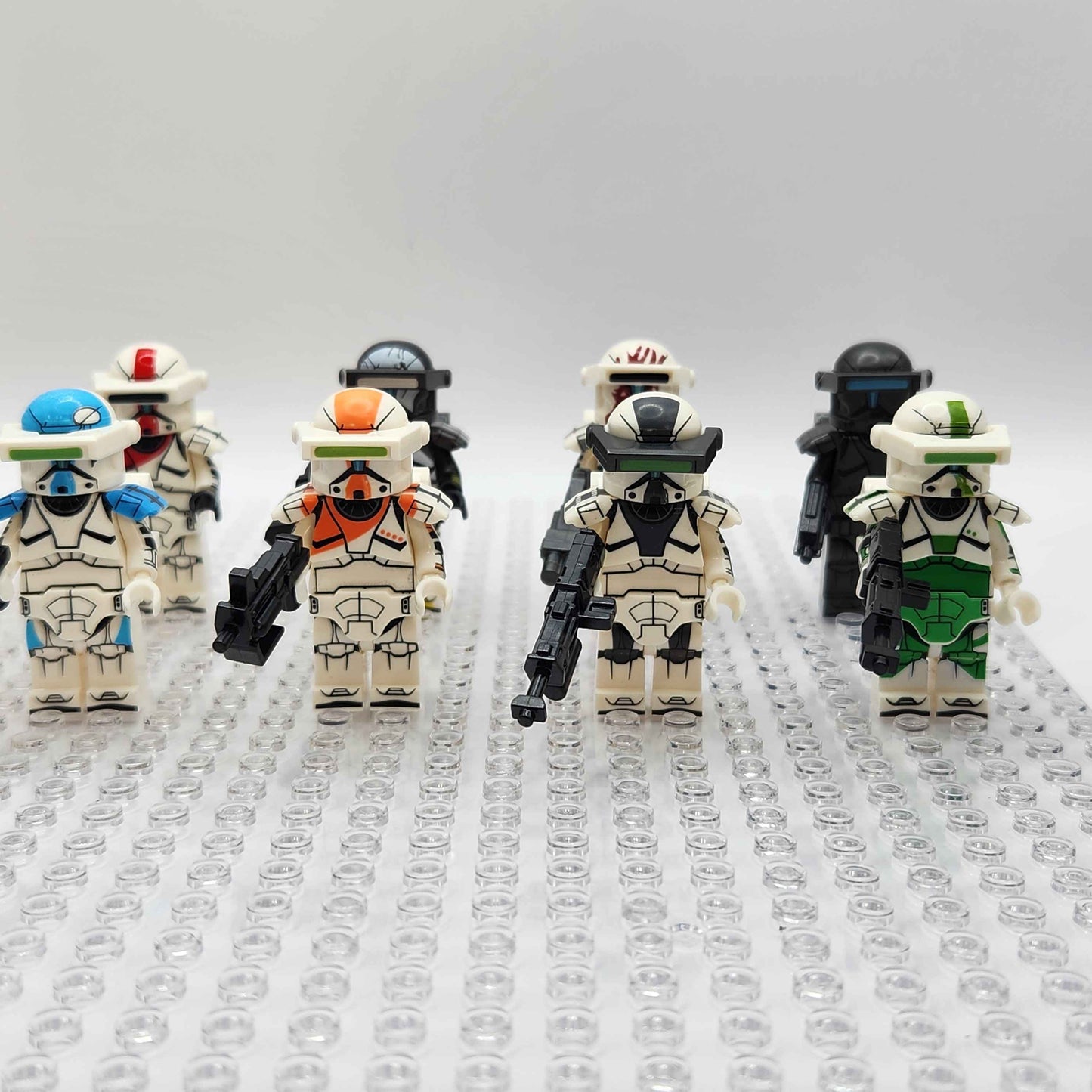 NEW RELEASE! Clone Commandos Delta Squad Set of 12 with Blasters