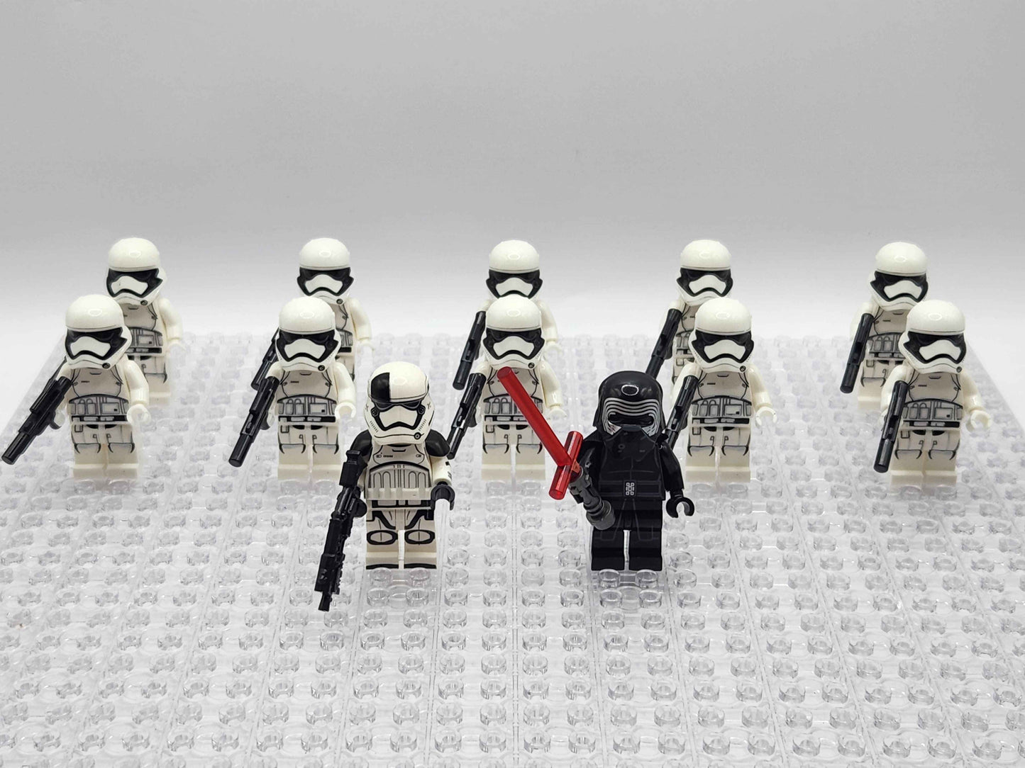 First Order Stormtrooper Set of 12 with Kylo Ren and Executioner