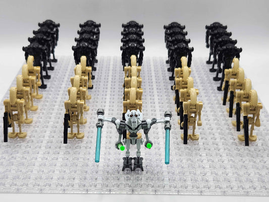 41 Piece Battle Droid Army with General Grievous, Blasters, and Accessories