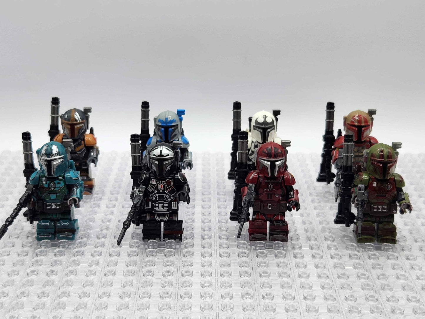 Heavy Mandalorian Infantry Set of 8 with Blasters