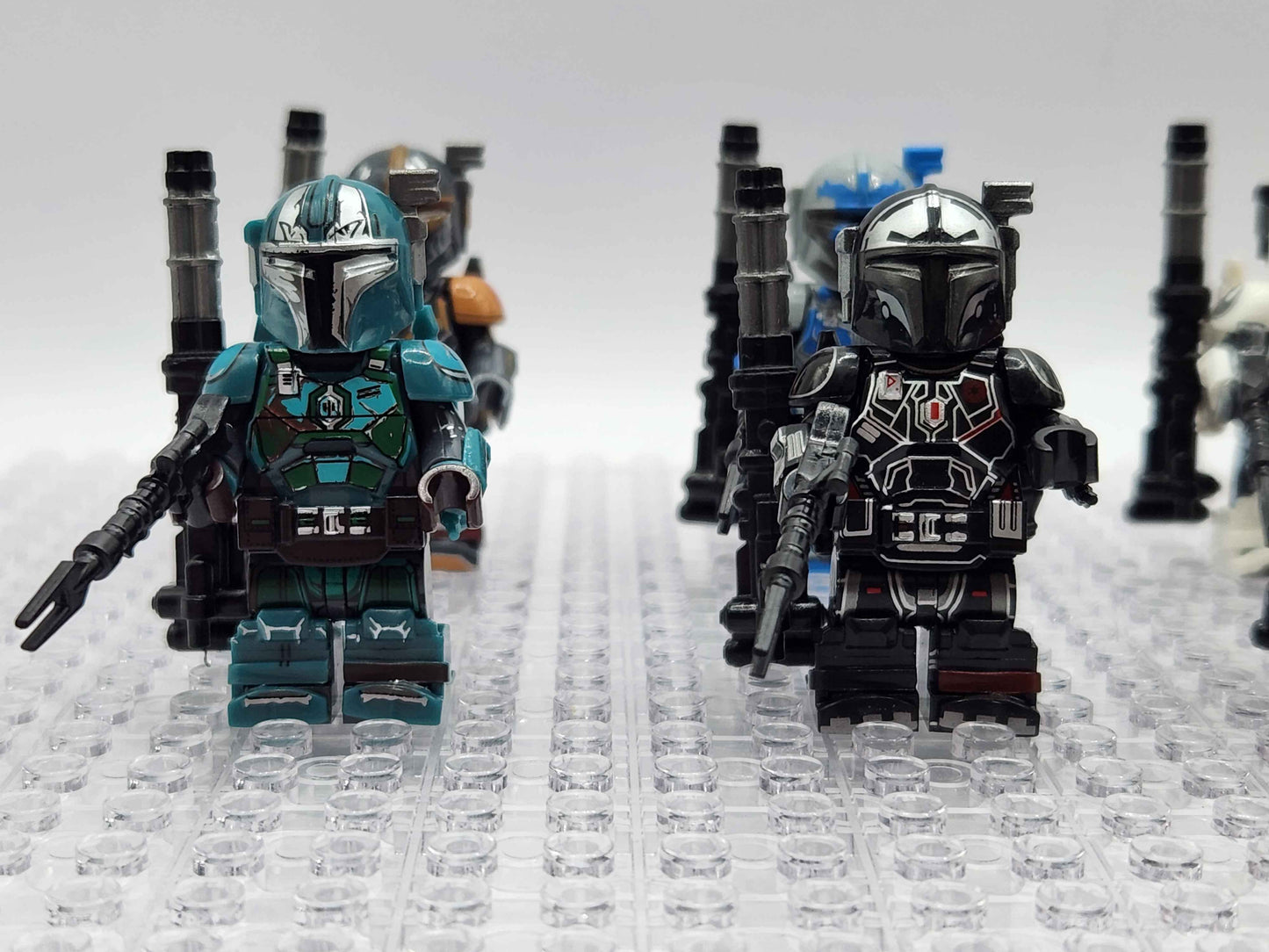 Heavy Mandalorian Infantry Set of 8 with Blasters