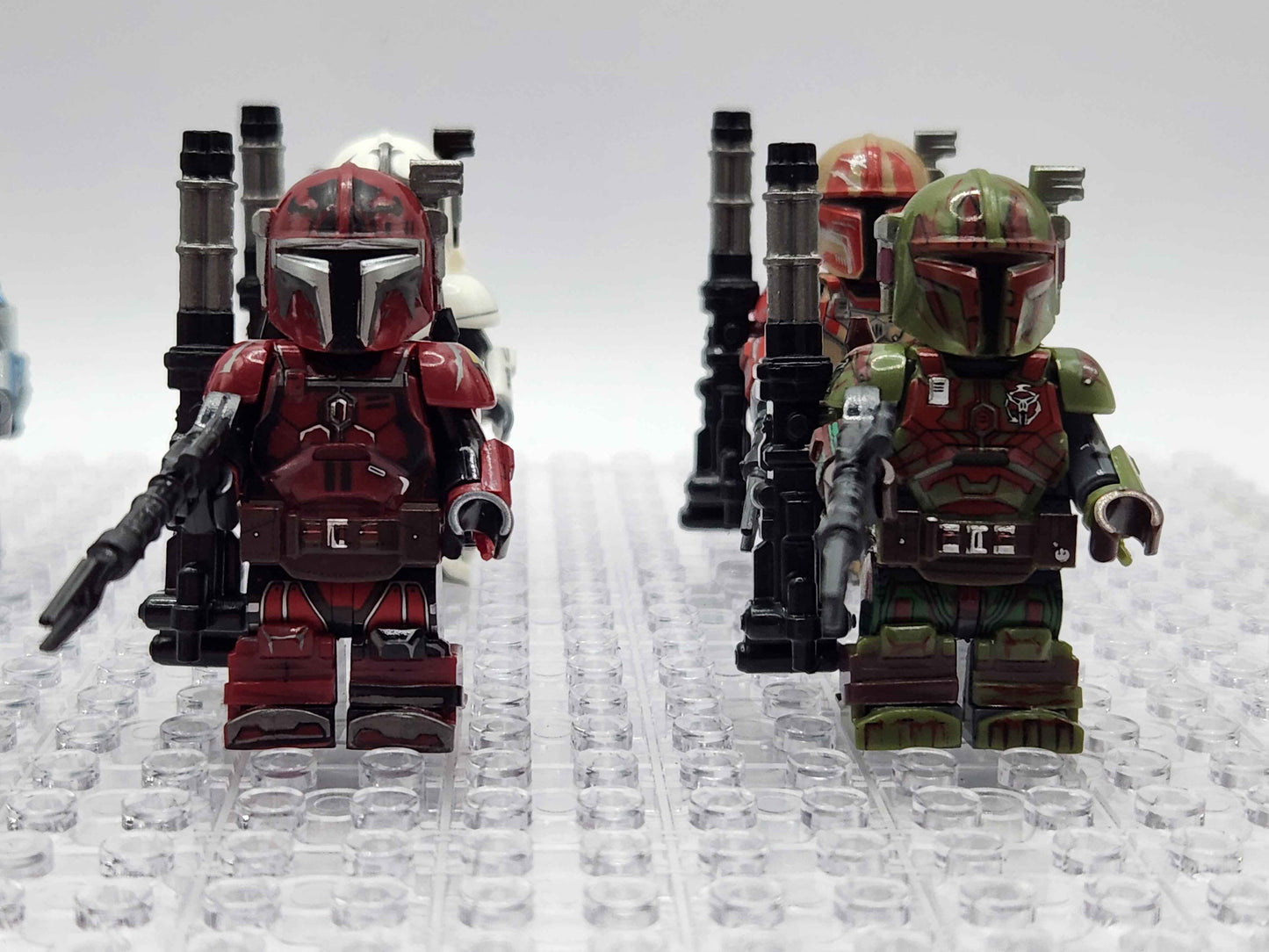 Heavy Mandalorian Infantry Set of 8 with Blasters