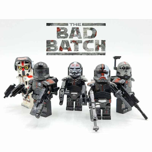 FREE WITH ANY PURCHASE - JUST ADD TO CART - Bad Batch Set of 5 with Blasters